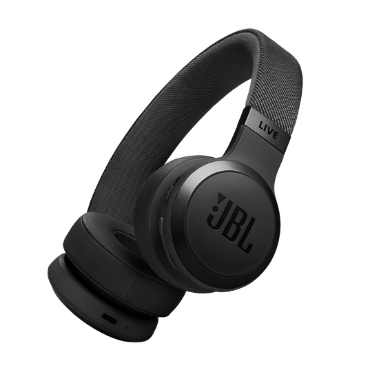 JBL Live 670NC - Black - Wireless On-Ear Headphones with True Adaptive Noise Cancelling - Hero